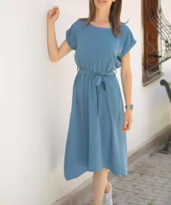 پیراهن کمر کشی گرهدار زنانه برند armonika کد 1753590069