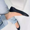 کفش عروسکی چرم اصل مشکی برند inizio کد 1753713663