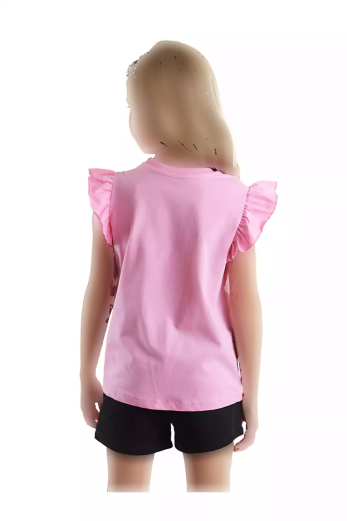 ست شلوارک تیشرت تابستانی چیندار دخترانه برند Denokids کد 1753832463