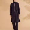 مایو اسلامی پوشیده کامل ساده مشکی برند Marina کد 1753523111