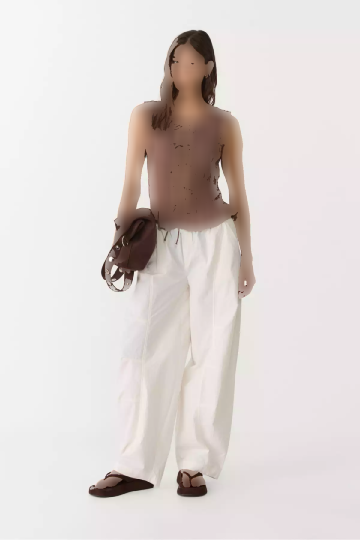 تاپ بند دار چیندار برند Stradivarius کد 1753737069