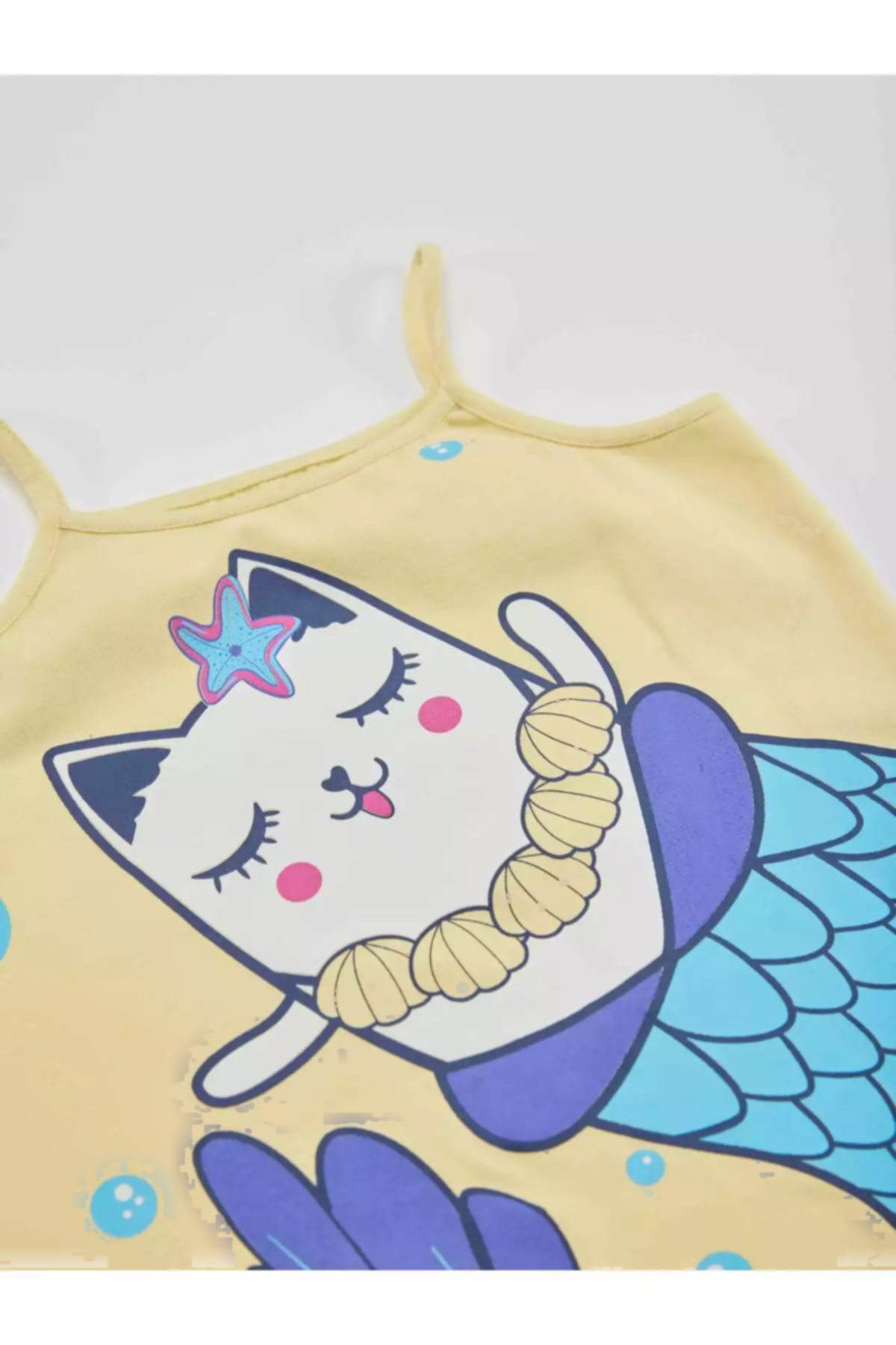 ست تایت تونیک آبی دخترانه گربه برند Denokids کد 1753832474