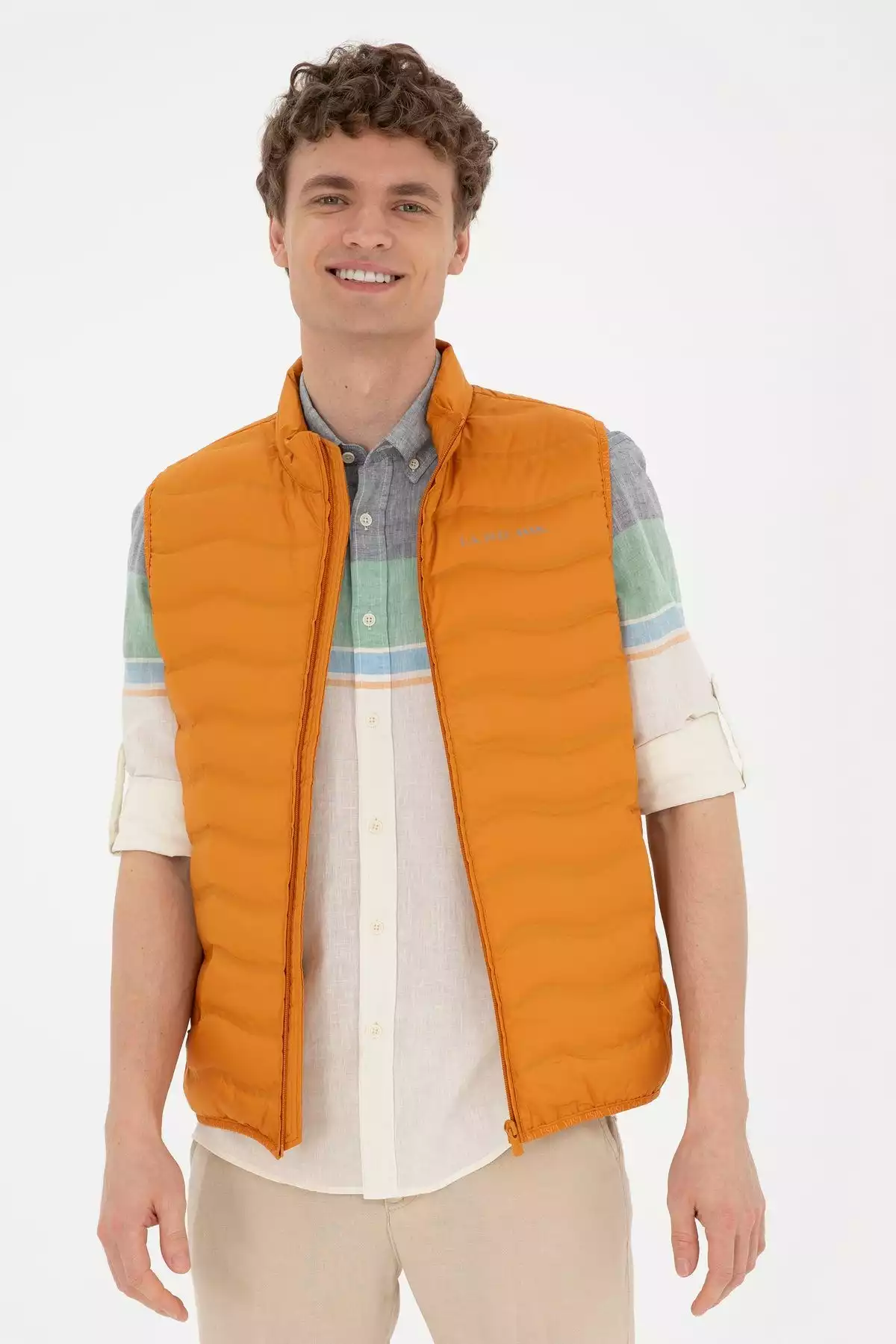 جلیقه آجری مردانه برند U.S. Polo Assn. کد 1753317678