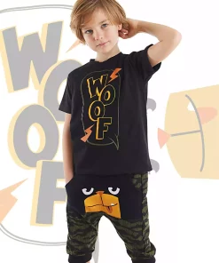 ست شلوارک تیشرت کشی پسرانه برند Denokids کد 1753835467