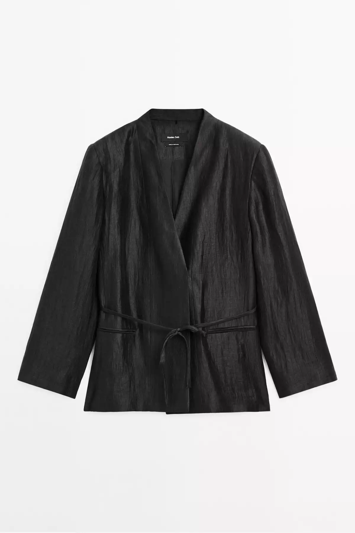 کیمونو کتان بند دار برند Massimo Dutti کد 1752758828