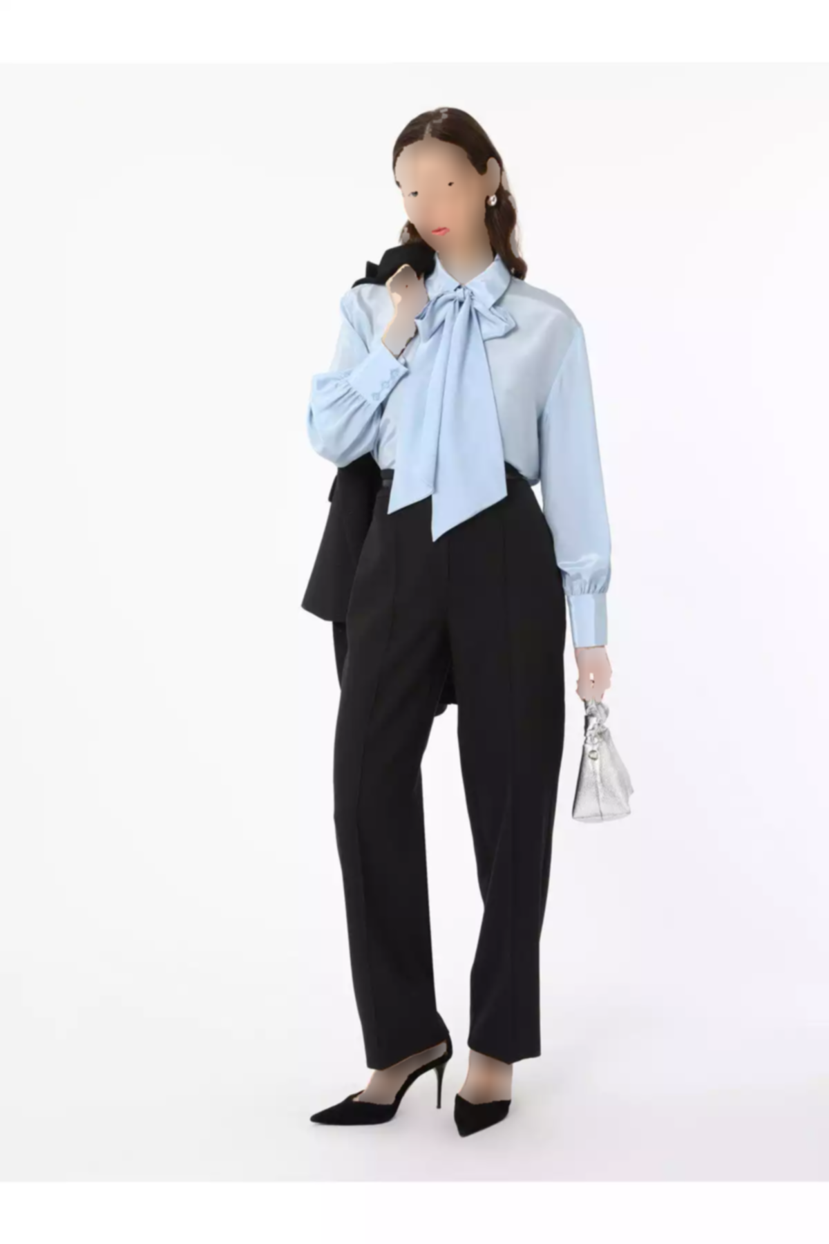 دور کمر بلند دوخت رفکا مشکی شلوار برند Refka کد 1753721466