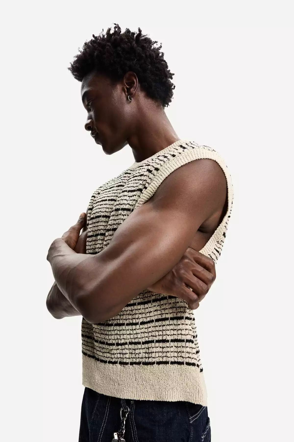 جلیقه راهراه برند Bershka کد 1753270932