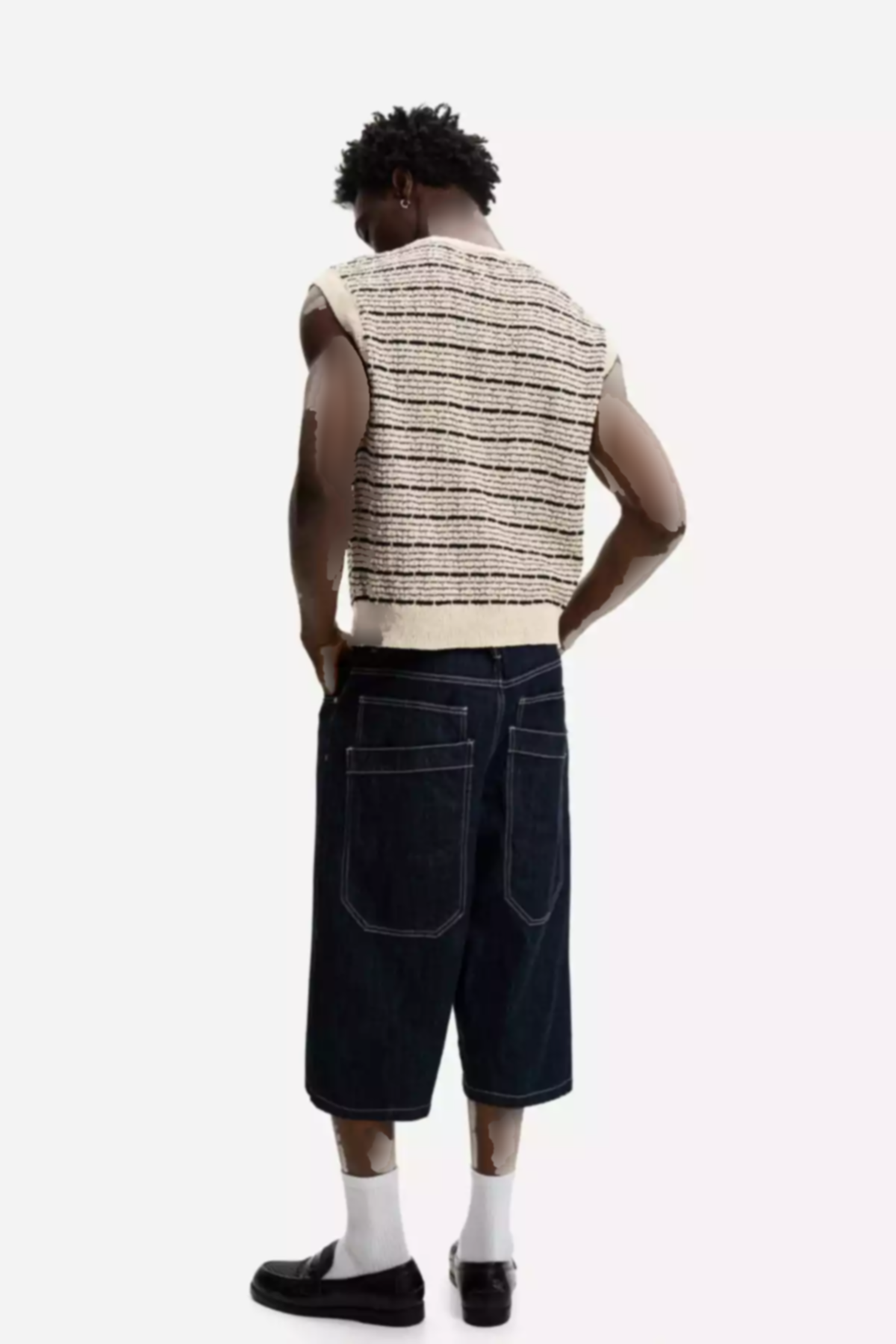 جلیقه راهراه برند Bershka کد 1753270932