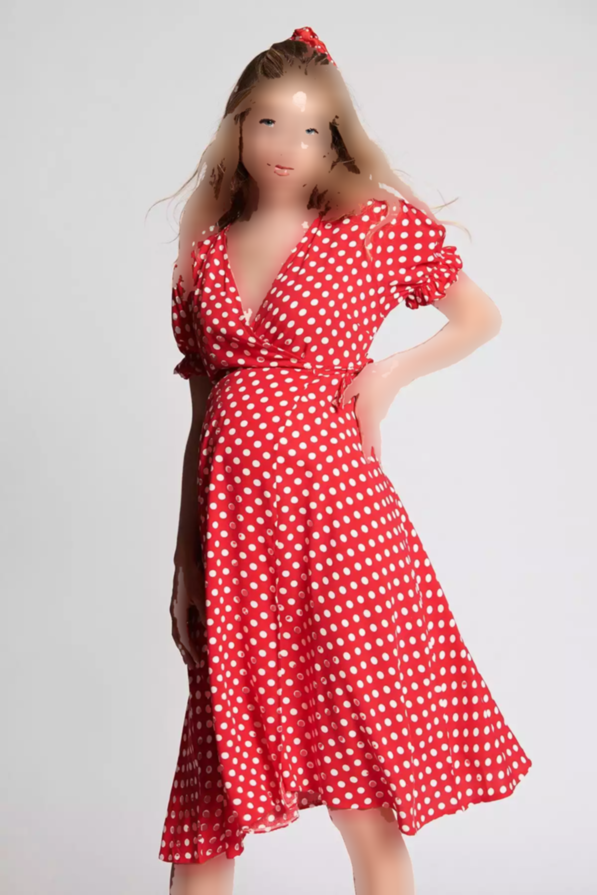 پیراهن قرمز بارداری برند Lyn Mama کد 1753850527