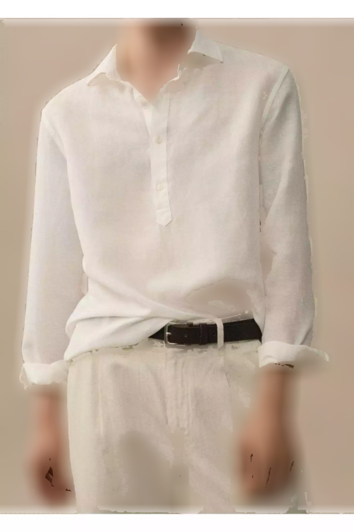 پیراهن طرحدار سفید مردانه برند MANGO کد 1751488264