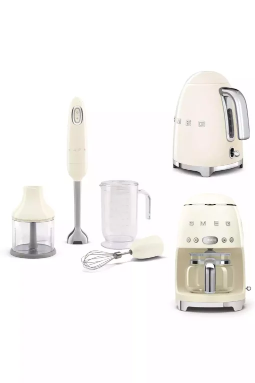 مخلوط کن دستگاه قهوه‎ساز کرم ست دستی کتری-فیلتر برند Smeg کد 1753486265