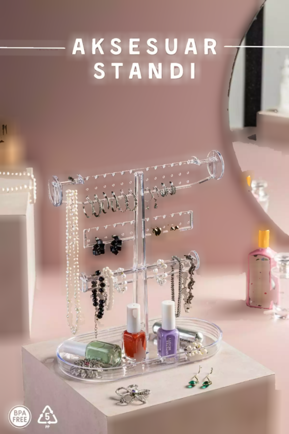 گوشواره گردنبند اکسسوار زیور آلات تنظیم کننده، برند Nandy Home کد 1753567865