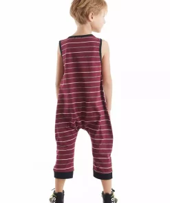 سرهمی پنبه پسرانه تمساح زرشکی برند Denokids کد 1753832525