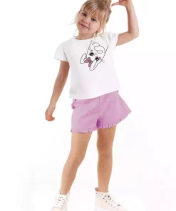 ست شلوارک تیشرت خرگوش دخترانه برند Denokids کد 1753823533