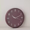ساعت دیواری پلاستیکی زرشکی 30cm برند English Home کد 1753904473