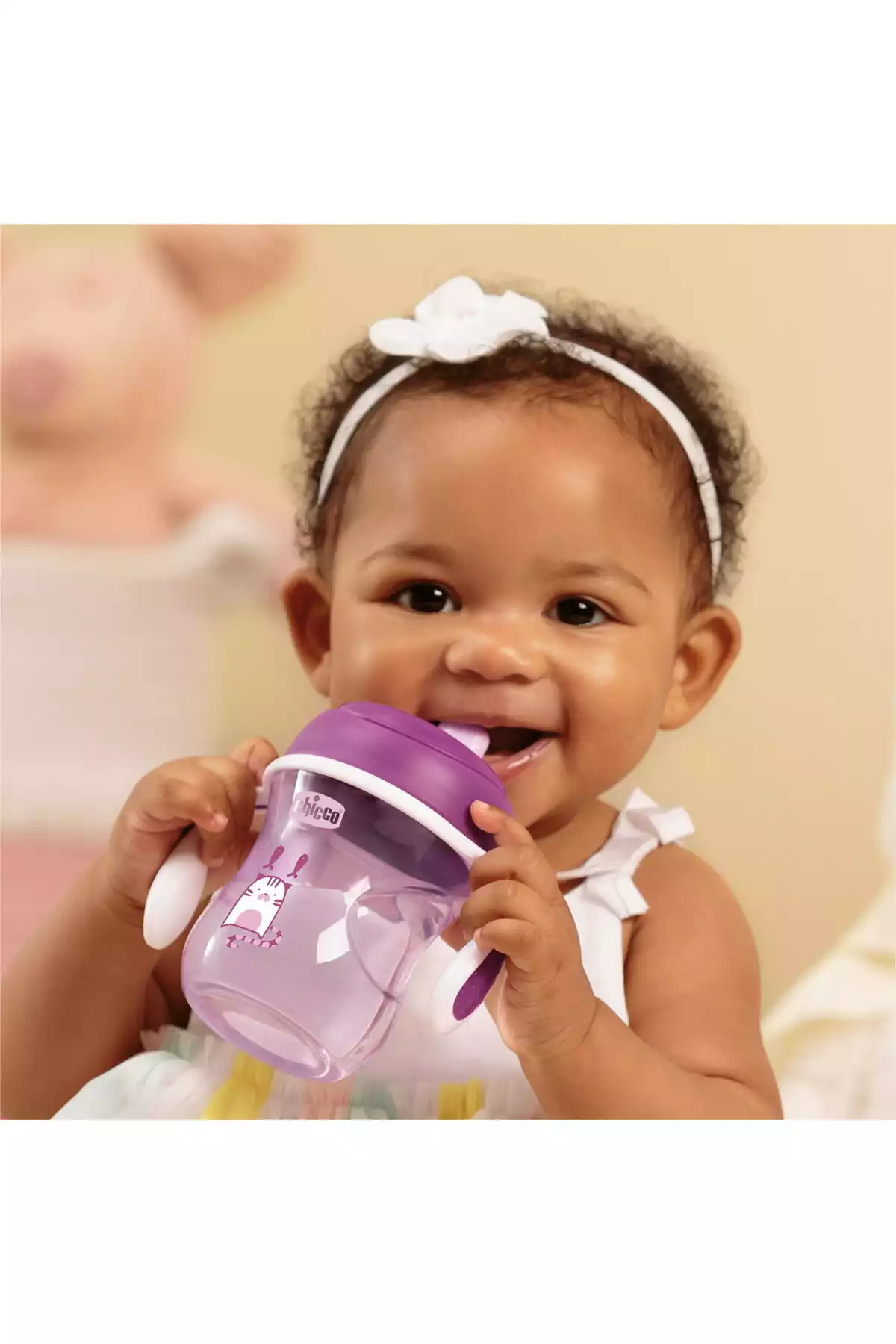 لیوان نیمه نرم دخترانه سه تایی برند Chicco کد 1753812669