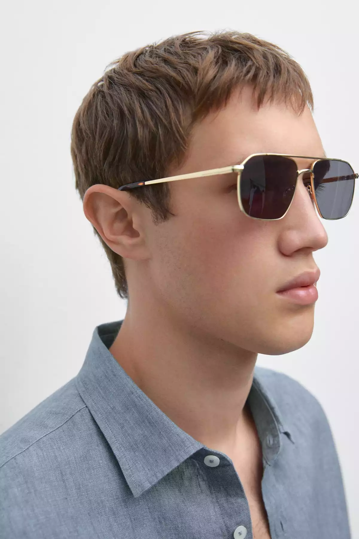 پیراهن متناسب کتان برند Massimo Dutti کد 1751488263