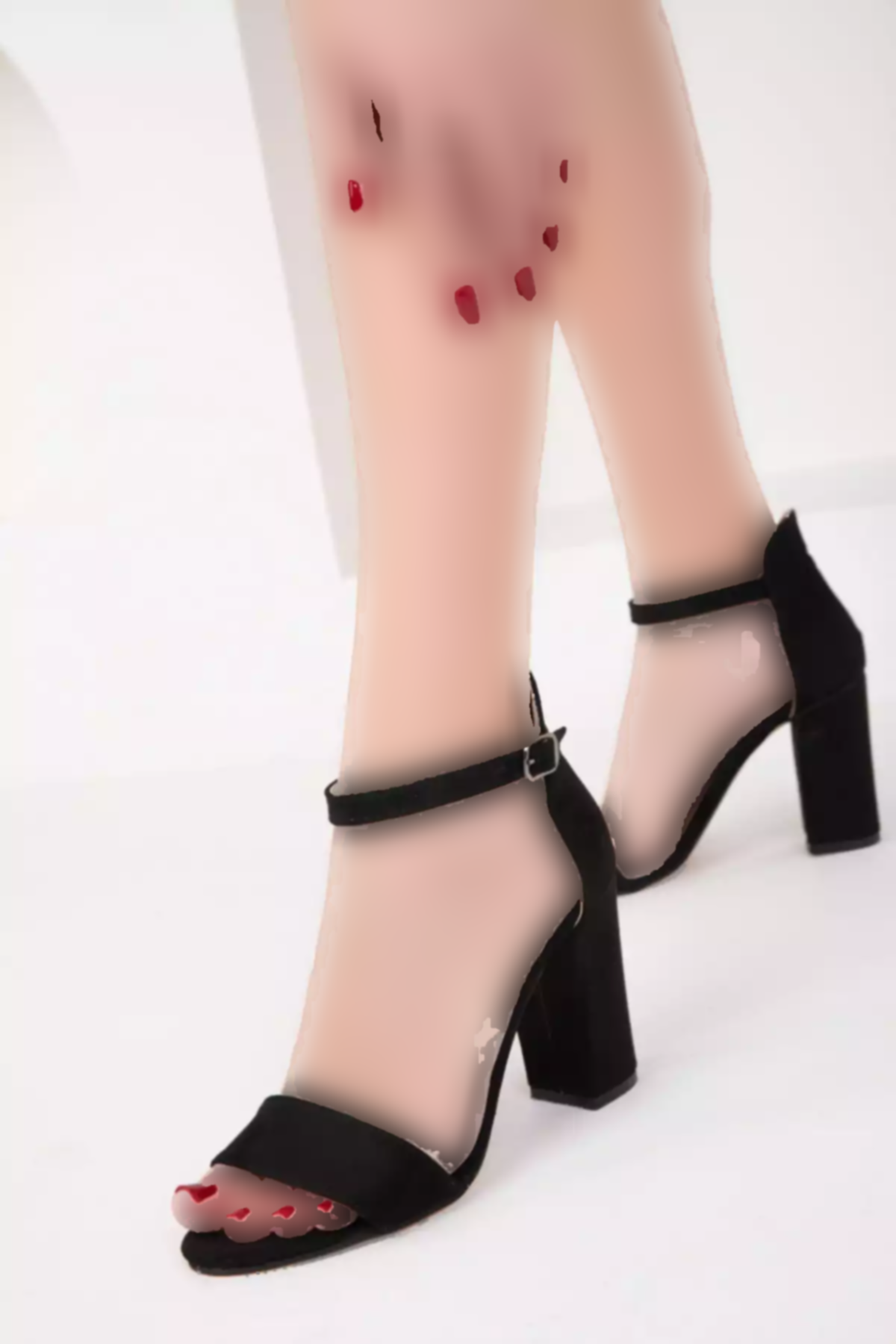 کفش پاشنه بلند جیر زنانه مشکی برند SOHO کد 1753866068