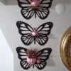 ست قفسه دیواری تزئینی پروانه مشکی برند ALSHOP کد 1753576572