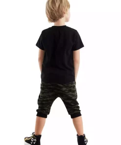 ست شلوارک تیشرت کشی پسرانه برند Denokids کد 1753835467