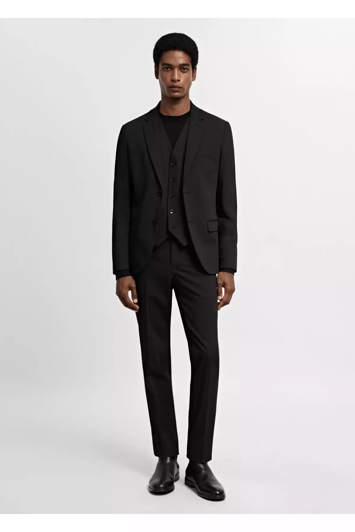 جلیقه مشکی مردانه برند MANGO کد 1753270990