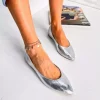 کفش عروسکی نقره چرم اصل برند inizio کد 1753702868