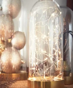 فانوس led سیمی Terrarium نور روز فرشته 30 نورانی طلایی برند ALSHOP کد 1753587668