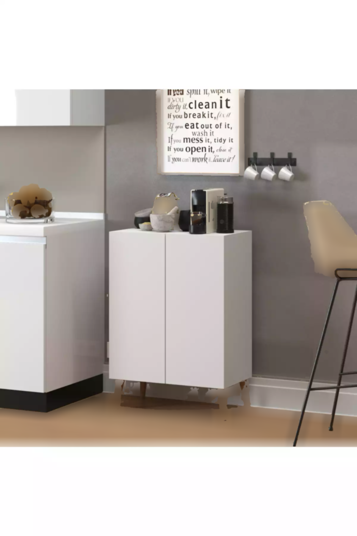 جا کفشی سفید برند Monte Sehpa کد 1753764673