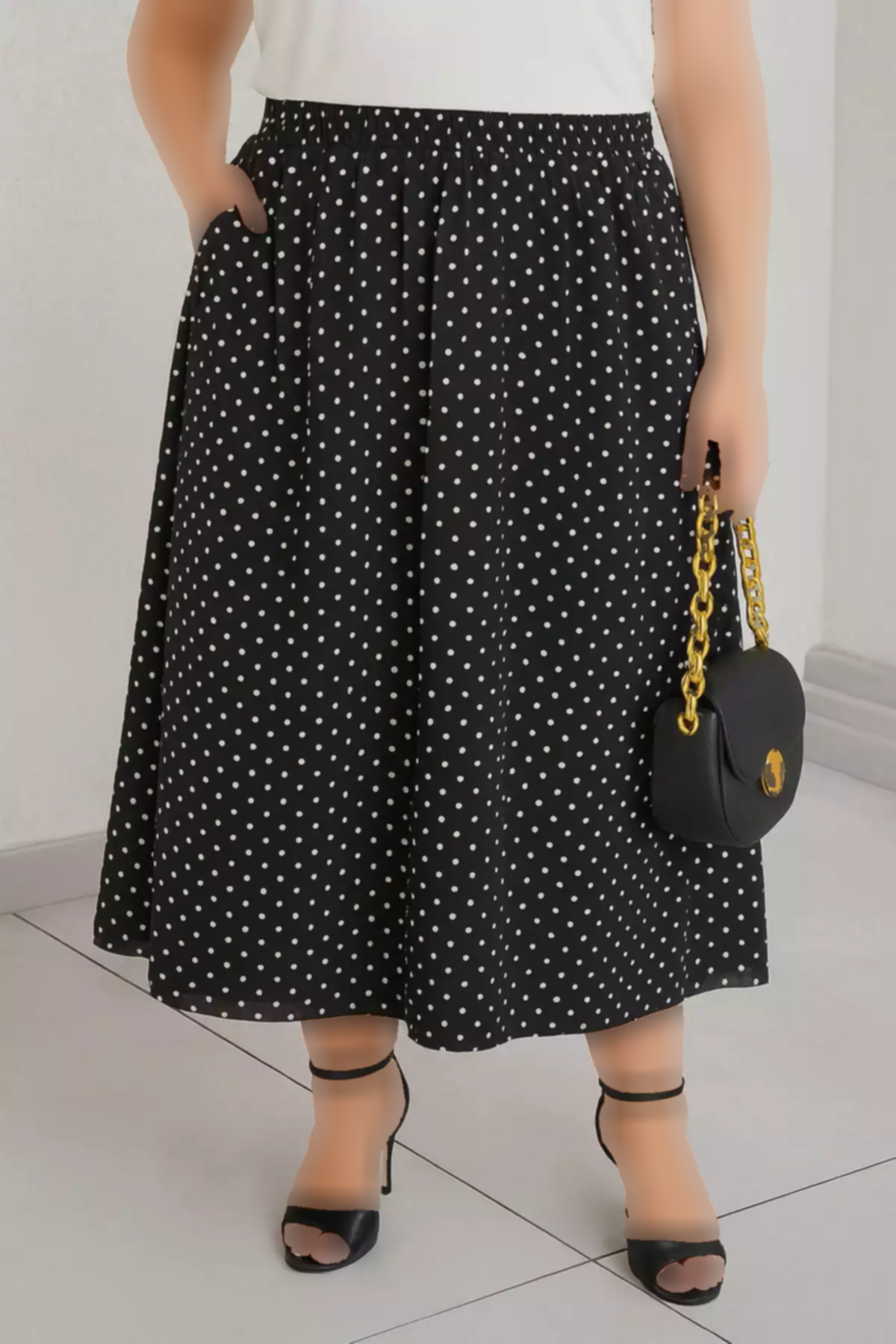 دامن خال خالی برند Büyük Moda کد 1753835531