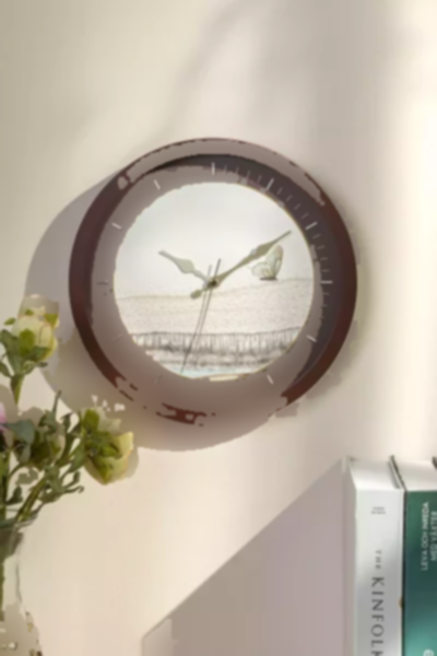 ساعت دیواری پروانه قهوه 30cm برند English Home کد 1753904523