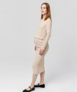 ست پیراهن دو بژ تکه جورج برند Lyn Mama کد 1753854073