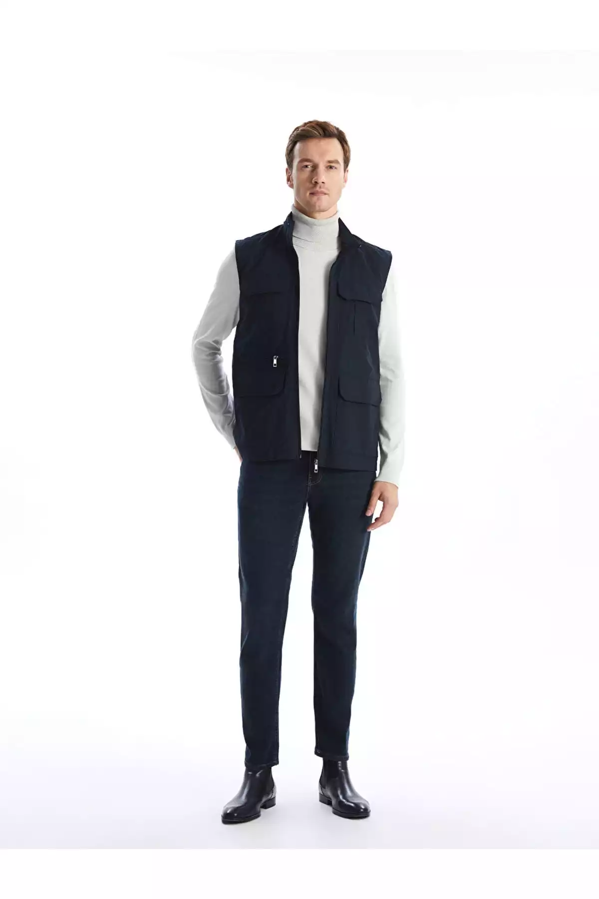 قالب یقه ایستاده مردانه استاندارد برند LC Waikiki کد 1753320071