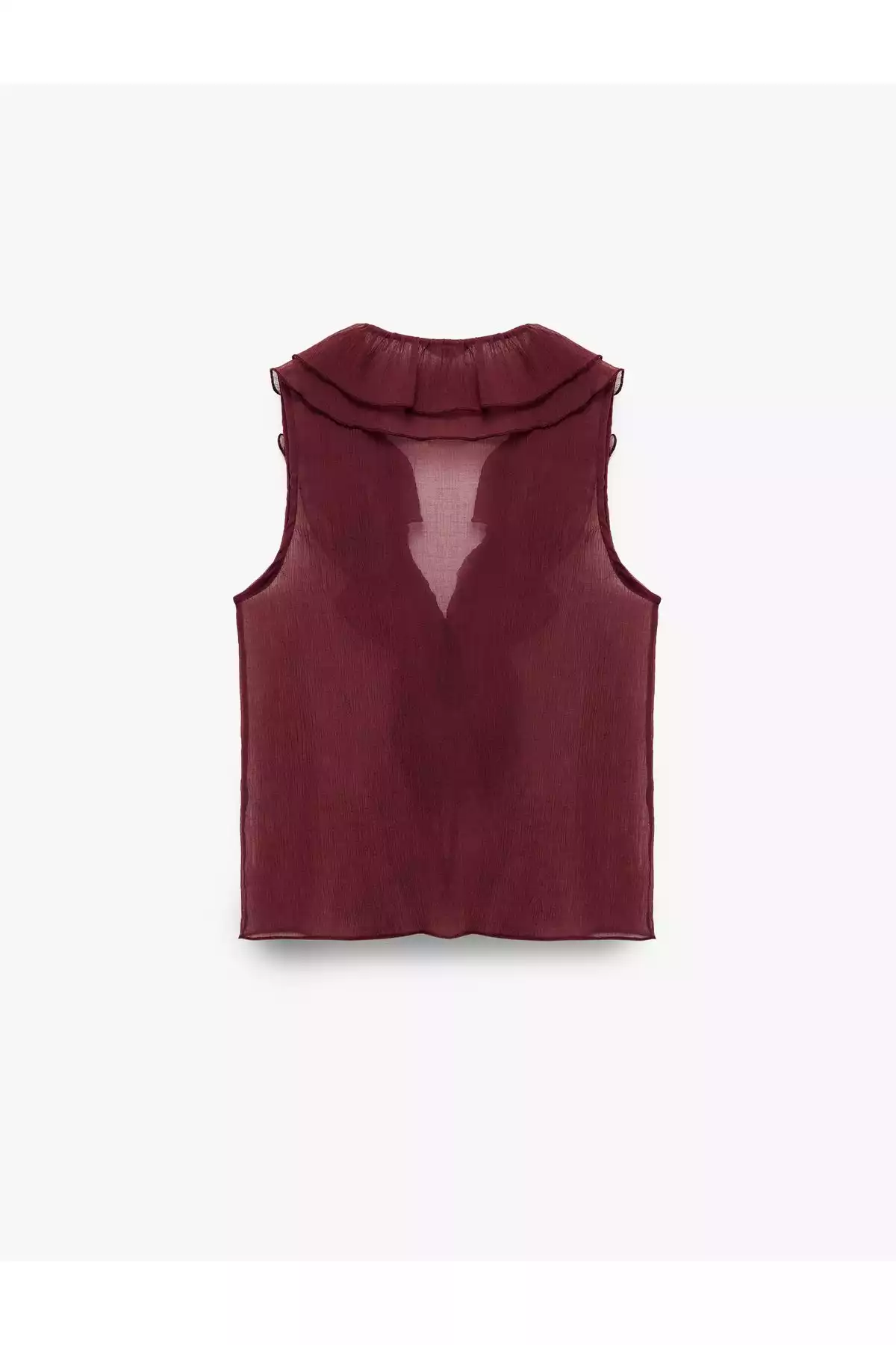 بلوز کرپ یقه هفت طرحدار بدون آستین agazat x برند Koton کد 1753737185