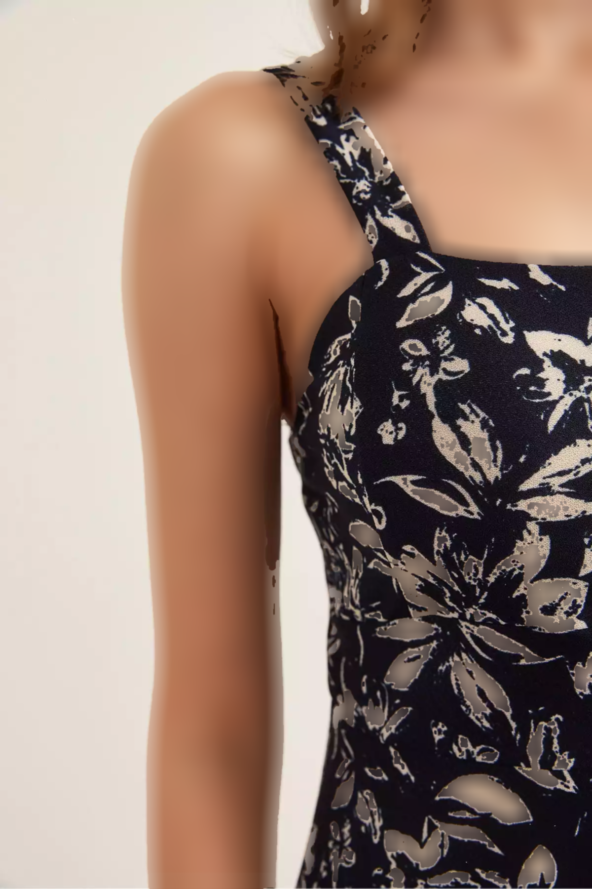 پیراهن شال بافتنی طرحدار سرمه ای زیپدار زنانه برند Olalook کد 1753669926