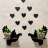 دکوری قفسه دیواری چوب قلب 10عدد برند ALSHOP کد 1753587665