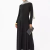 پیراهن پارچه یقه دار گرد رفکا مشکی برند Refka کد 1753361526