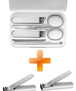 قیچی مراقبت ناخن ست مانیکور پدیکور فولادی ضد زنگ 2عدد میجیا برند Xiaomi کد 1753786392