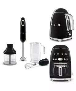 مخلوط کن دستگاه قهوهساز ست دستی کتری-فیلتر مشکی برند Smeg کد 1753487472