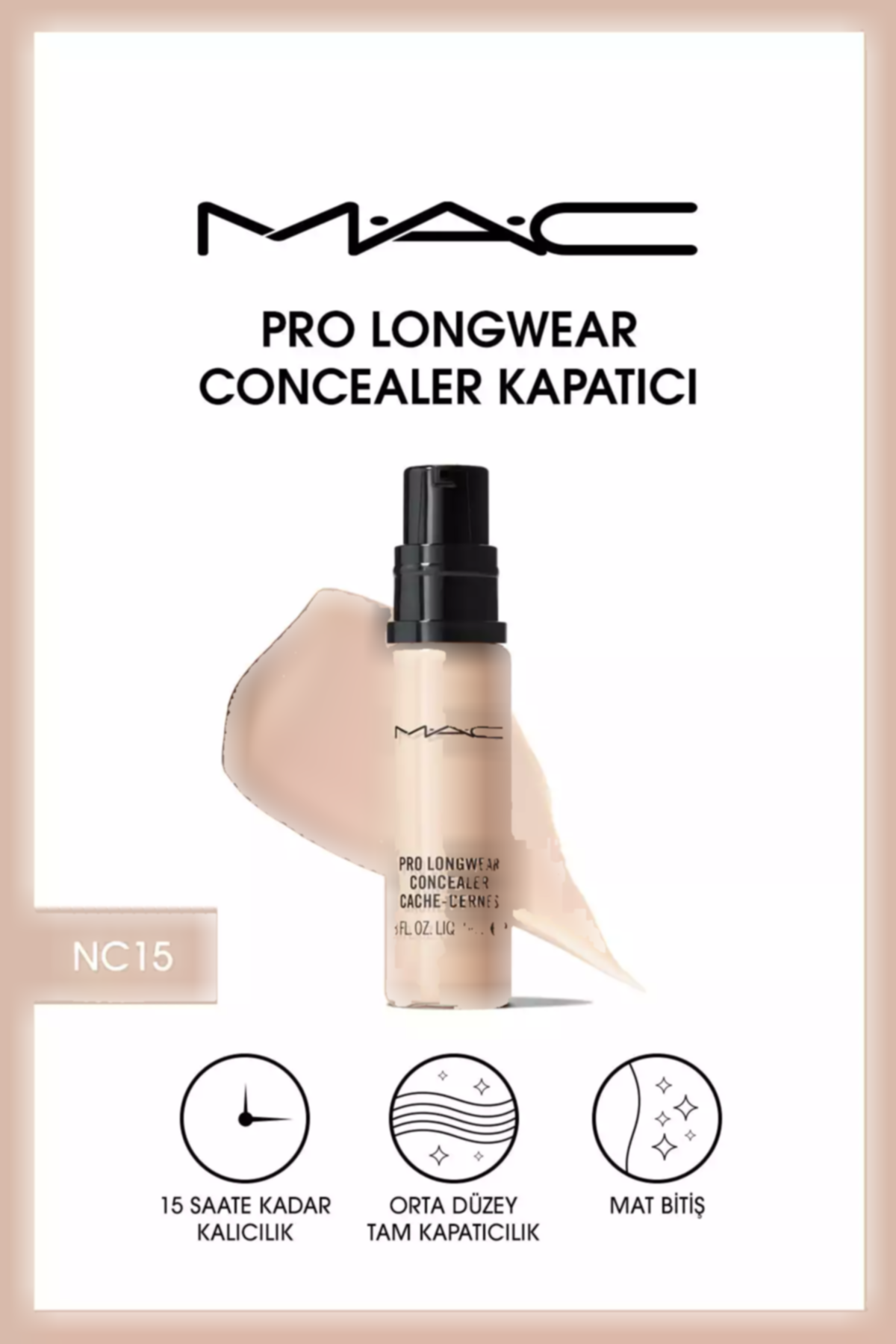 کانسیلر حرفه ای زیر چشم وسط ماندگار برند Mac کد 1753743071