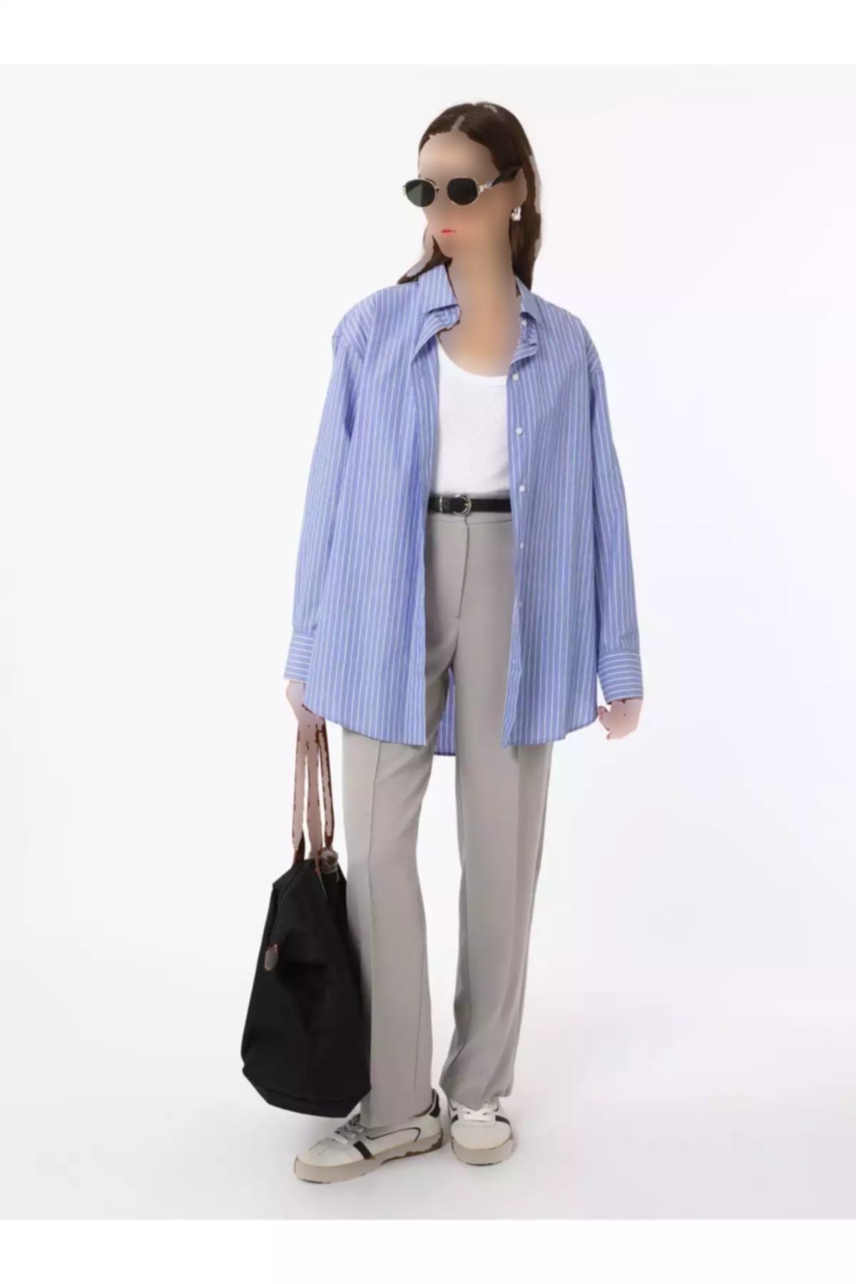 دور کمر بلند نرم دوخت قهوه ای سموری رفکا شلوار برند Refka کد 1753721467