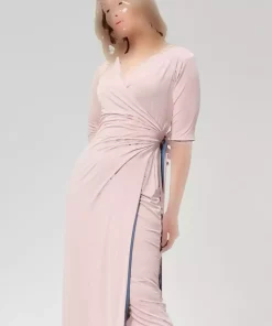 پیراهن لباس مجلسی سایز بزرگ رنگ آبی/پودر برند Lyn Mama کد 1753864270