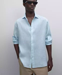 پیراهن 100کتان سبک برند Massimo Dutti کد 1751488388