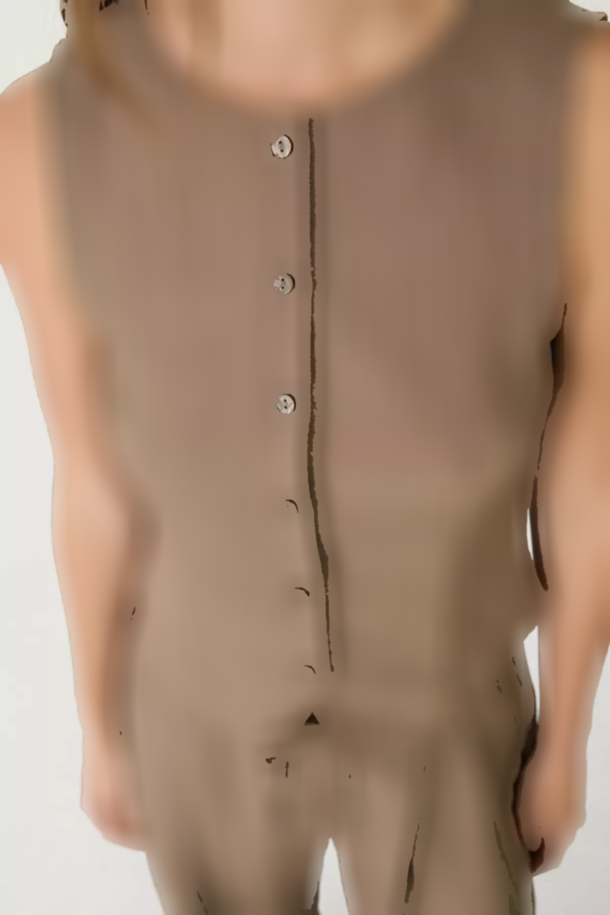 تاپ دکمهدار بافتنی برند Stradivarius کد 1753349475