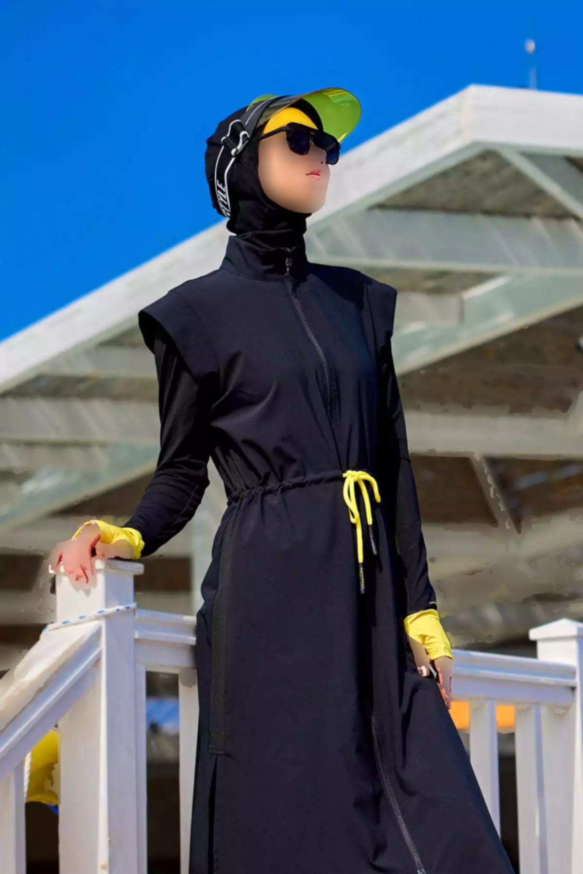 ست مایو اسلامی پوشیده کامل مشکی برند Marina کد 1753523112