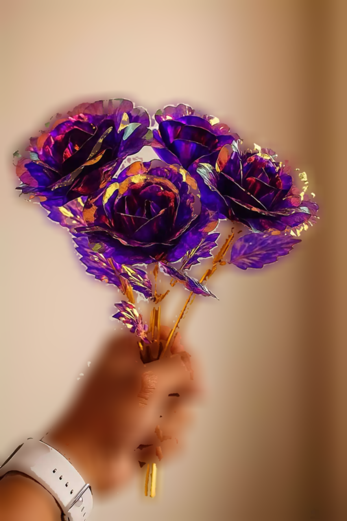 1عدد کادو بنفش رنگارنگ 24cm برند ALSHOP کد 1753587672