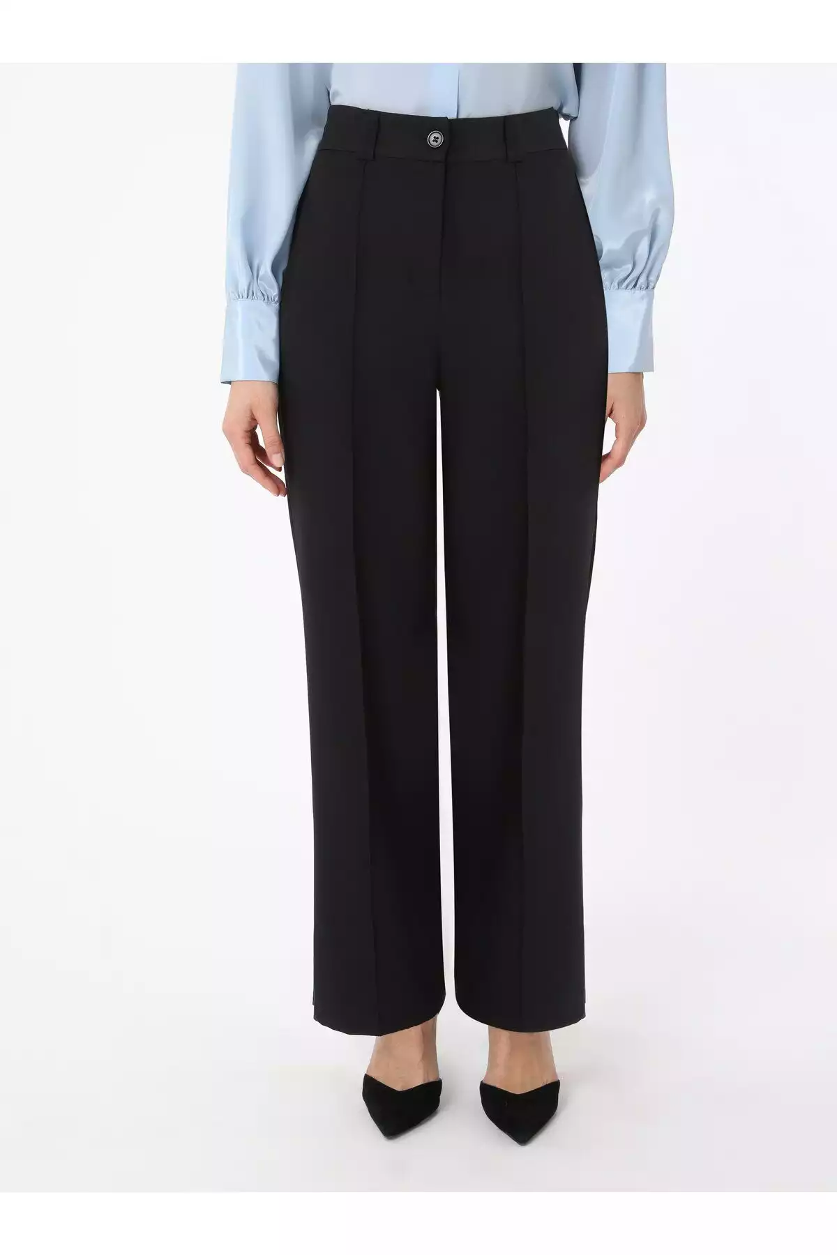 دور کمر بلند دوخت رفکا مشکی شلوار برند Refka کد 1753721466