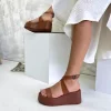 صندل لژدار پوست شتری زنانه برند inizio کد 1753715533