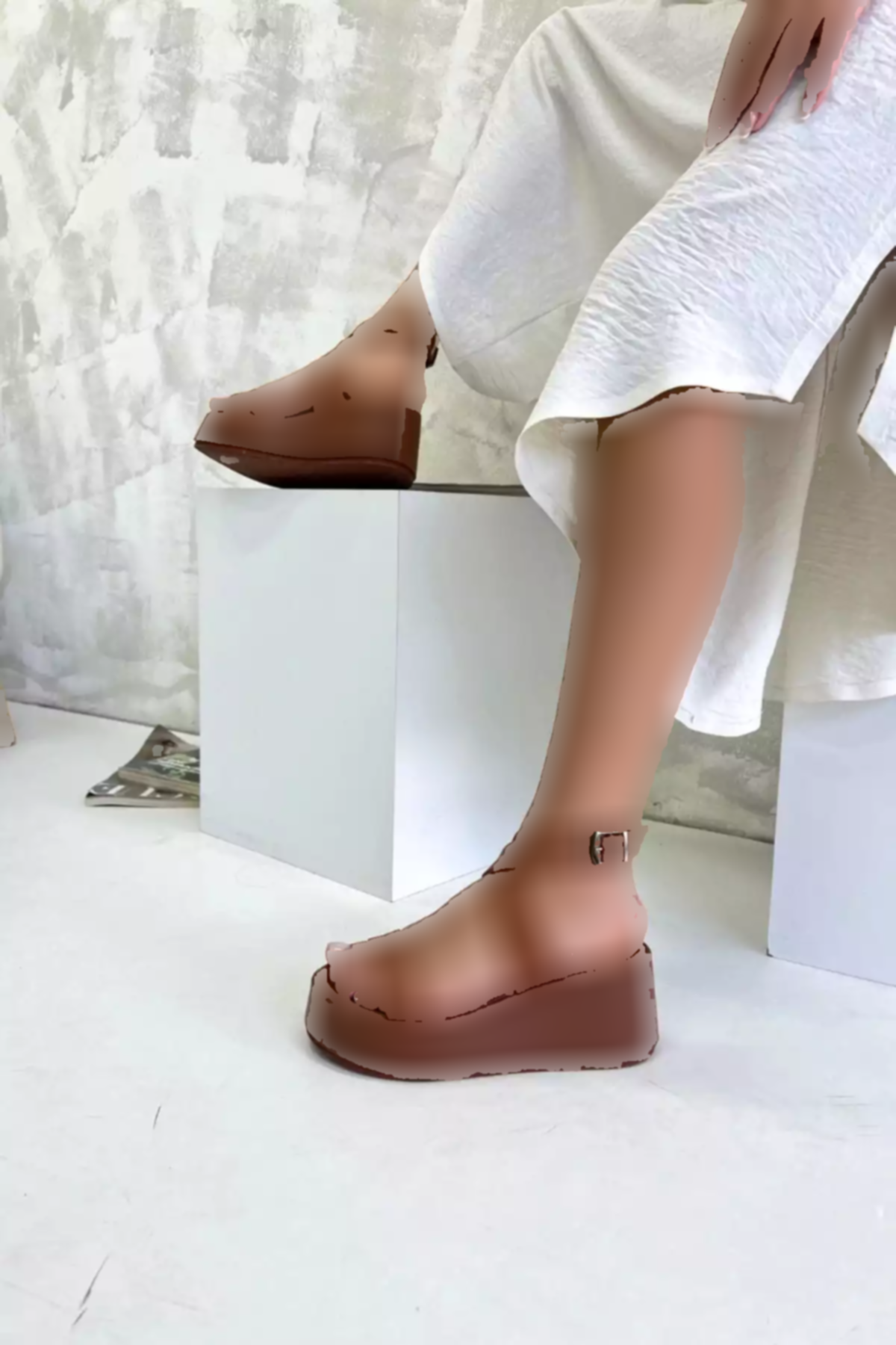 صندل لژدار پوست شتری زنانه برند inizio کد 1753715533