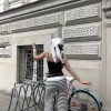 بافتنی طرحدار راهراه پاچه اسپانیایی سفید-سیاه شلوار زنانه برند CHUBA کد 1753696272