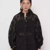 پیراهن گشاد شفاف آستین خفاشی مشکی زنانه برند Orfeo Negro کد 1753414397